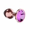 Plug butt plug diamond quartz shine L rose gold